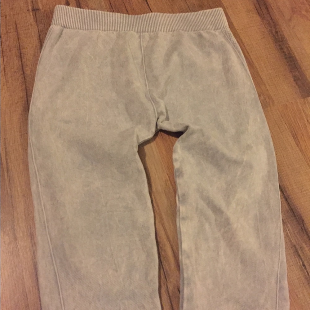 Grey and white acid wash tights size small used